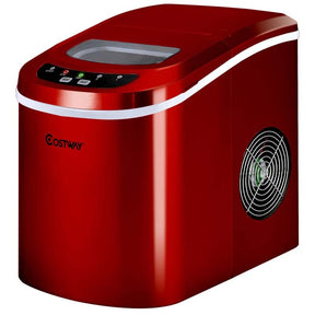 26LBS/24H Mini Portable Ice Maker Countertop, Compact Ice Machine with Ice Scoop