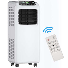 8000 BTU 3-in-1 Portable Air Conditioner Air Cooler Fan Dehumidifier with Sleep Mode, Remote Control & LED Display