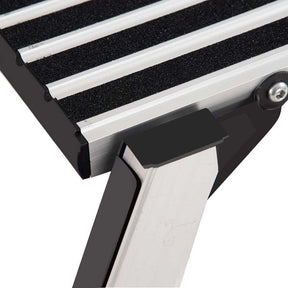 Aluminum Folding Work Platform Step Stool, 330 LBS Capacity Heavy-Duty Non-Slip Drywall Stool Ladder Bench for Home, Garage & Shop