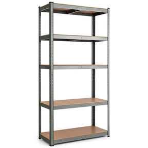 Gray 36" x 16'' x 72" 5-Tier Storage Shelving Unit, 2000 lbs Capacity Heavy Duty Metal Utility Shelves, Adjustable Storage Racks