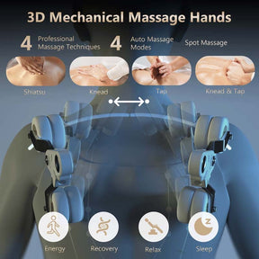 3D 55" SL-Track Shiatsu Full Body Zero Gravity Massage Chair with Back Heating Therapy