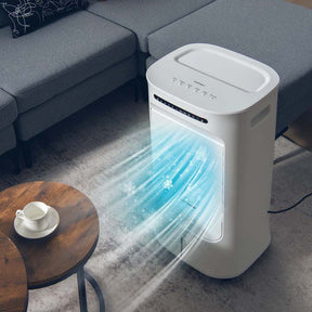 1000 CFM 4-in-1 Portable Evaporative Air Cooler Fan, Humidifier & Purifier with 15H Timer, 3 Speeds, 2.6 Gal Water Tank, Remote Control for 500 sq.ft