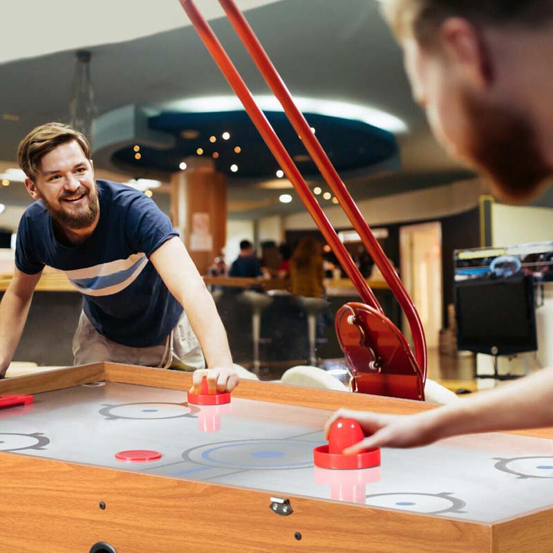 48" Multi Game Table, 3-in-1 Foosball Soccer, Billiards & Air Hockey Combo Table for Adults & Kids, Game Room, Arcade, Party, Family Night
