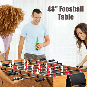 48" Multi Game Table, 3-in-1 Foosball Soccer, Billiards & Air Hockey Combo Table for Adults & Kids, Game Room, Arcade, Party, Family Night
