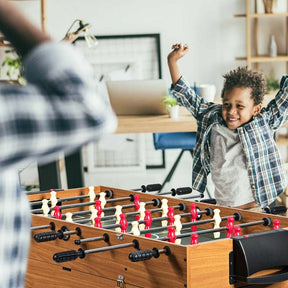 48" Multi Game Table, 3-in-1 Foosball Soccer, Billiards & Air Hockey Combo Table for Adults & Kids, Game Room, Arcade, Party, Family Night