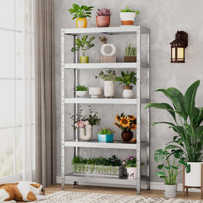 40" x 16" x 77.5" 5-Tier Heavy Duty Metal Storage Shelving Unit, 2860 lbs Load Capacity Adjustable Storage Racks