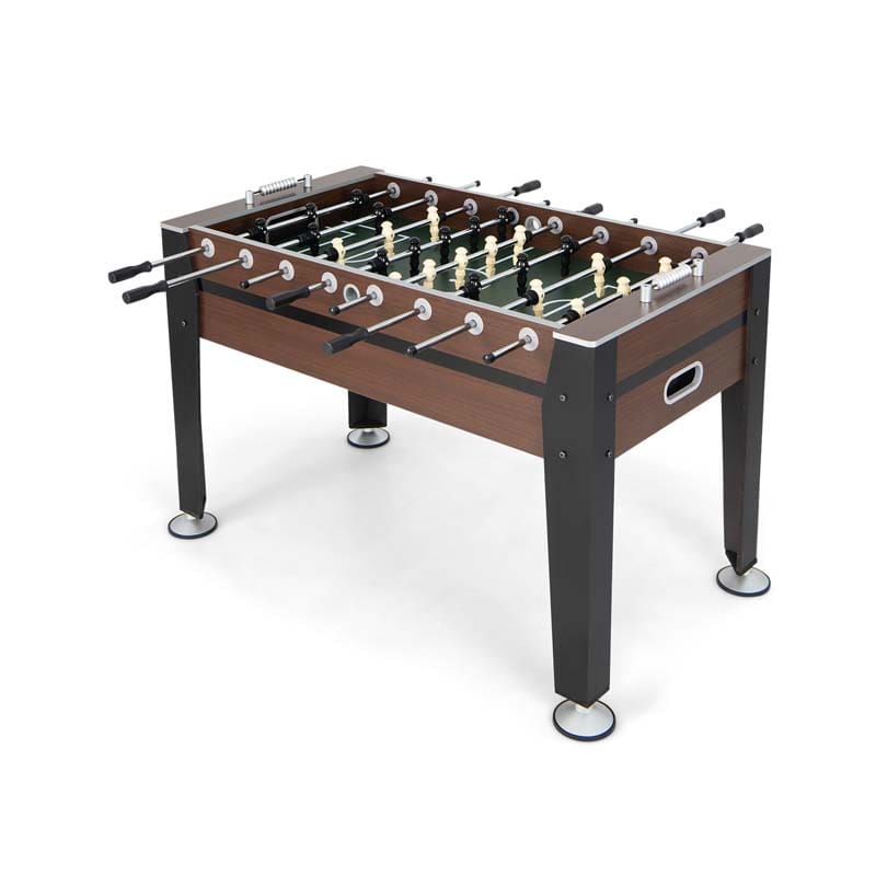 54" Competition Sized Foosball Table Solid Wood Soccer Arcade Game Table with 2 Balls for Indoor Game Room, Office, Adults & Kids Family Night