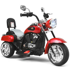 3 Wheel Kids Ride on Chopper-Style Motorcycle, 6V Battery Powered Kids Motorbike Trike Toy with Horn & Headlight