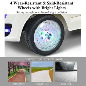 6V Kids Ride on Car, Battery Powered RC SUV Riding Toy Vehicle with Fantastic Headlights & Wheel lights