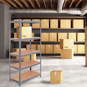 36" x 18" x 72" 5-Tier Storage Shelving Unit Adjustable Bolt-Free Utility Shelf Heavy Duty 2925LBS Garage Shelves