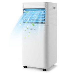 8000 BTU 3-in-1 Portable Air Conditioner Air Cooler Fan Dehumidifier with 4 Modes & 2 Speeds, Remote Control
