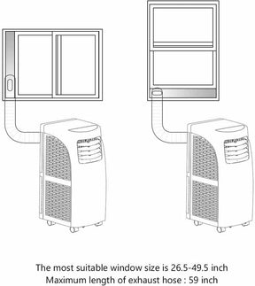 3-in-1 8000 BTU Portable Air Conditioner Cooler Fan with Dehumidifier Function & Sleep Mode