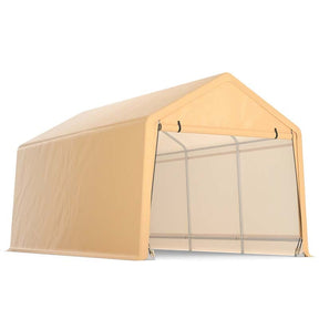 9 x 17 FT Heavy Duty Carport Portable Garage with Roll-up Door, Storage Shelter Car Port Canopy Tent for Auto Truck Boat SUV