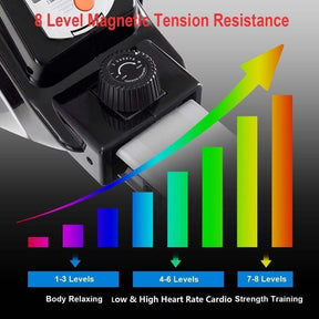 Folding Magnetic Rowing Machine with 8 Level Adjustable Resistance