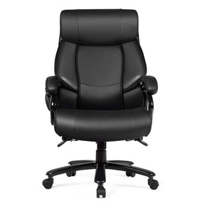 500 LBS Big & Tall Massage Office Chair, Ergonomic High Back PU Leather Executive Chair with 6 Vibration Points & Remote, Swivel Computer Desk Chair