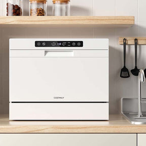 72 Pcs Large Capacity Countertop Dishwasher Portable Built-In Dishwasher with 6 Places Setting