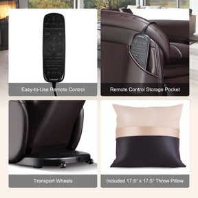 Full Body Zero Gravity Massage Chair SL Track Electric Massage Recliner with Heat, Pillow, Reversible Footrest & Automatic Shoulder Detection