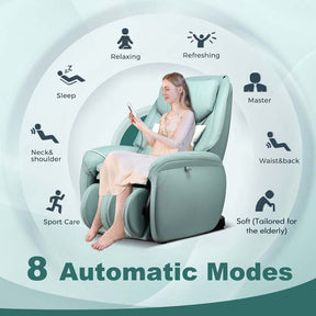 Full Body Zero Gravity Massage Chair SL Track Electric Massage Recliner with Heat, Pillow, Reversible Footrest & Automatic Shoulder Detection