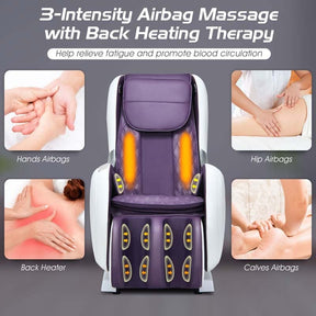 SL Track Zero Gravity Massage Chair Full Body Massage Recliner with Pop-up Hand Massager