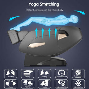 SL Track Shiatsu Full Body Zero Gravity Massage Chair Recliner with Auto Body Detector