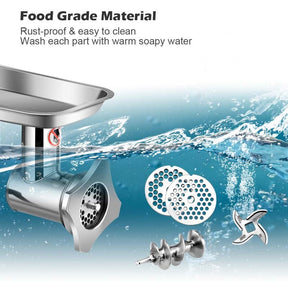 Heavy Duty 550LB/h 1100W Commercial Grade Meat Grinder Stainless Steel Electric Food Grinder Processer