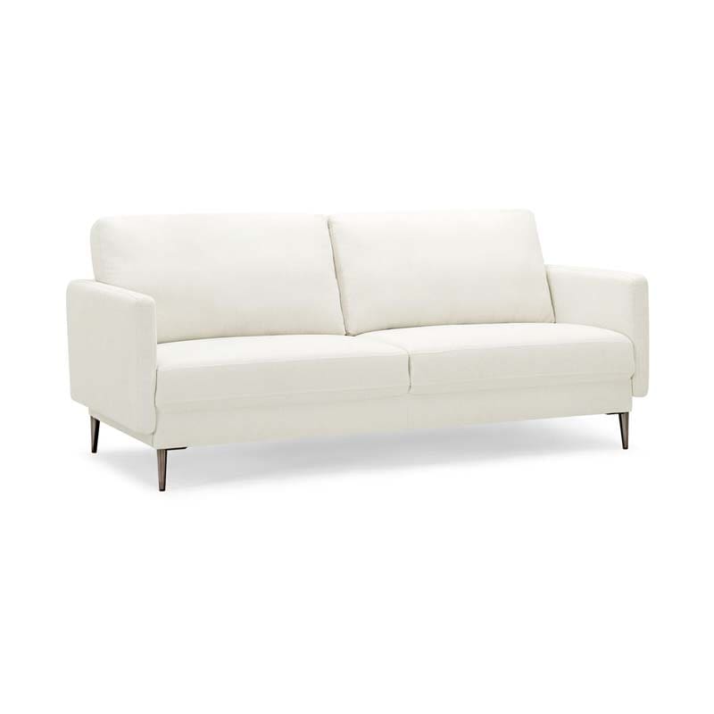 CertiPUR-US Modern Loveseat Sofa Couch, Upholstered 2-Seat Small Apartment Furniture with Comfy Backrest Cushion & Solid Metal Legs