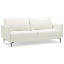 CertiPUR-US Modern Loveseat Sofa Couch, Upholstered 2-Seat Small Apartment Furniture with Comfy Backrest Cushion & Solid Metal Legs