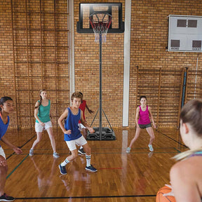 5.9-10 FT Portable Basketball Hoop System, Adjustable Basketball Goal with 39" Shatterproof Backboard for Indoor Outdoor Kids Adults