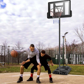 5.9-10 FT Portable Basketball Hoop System, Adjustable Basketball Goal with 39" Shatterproof Backboard for Indoor Outdoor Kids Adults