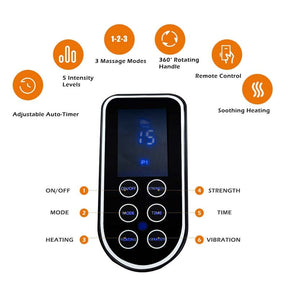 3D Foot Massager Machine with Heat, Leg/Calf/Ankle Shiatsu Feet Massaging for Neuropathy Pain, Plantar Fasciitis