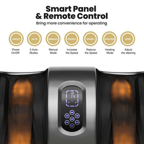 Shiatsu Foot Massager with Heat & Remote, Kneading & Rolling Feet/Leg/Calf/Arm/Ankle Electric Massage Machince