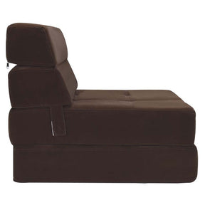 Triple Fold Down Sofa Bed, 3-in-1 Convertible Floor Couch Sleeper with Removable Cover, Padded Foam Guest Futon Lounger Chair for Living Room