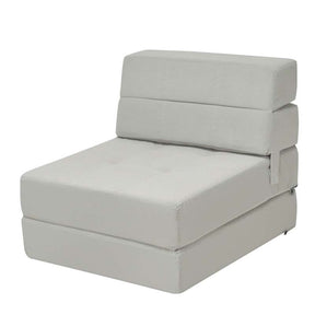 Triple Fold Down Sofa Bed, 3-in-1 Convertible Floor Couch Sleeper with Removable Cover, Padded Foam Guest Futon Lounger Chair for Living Room